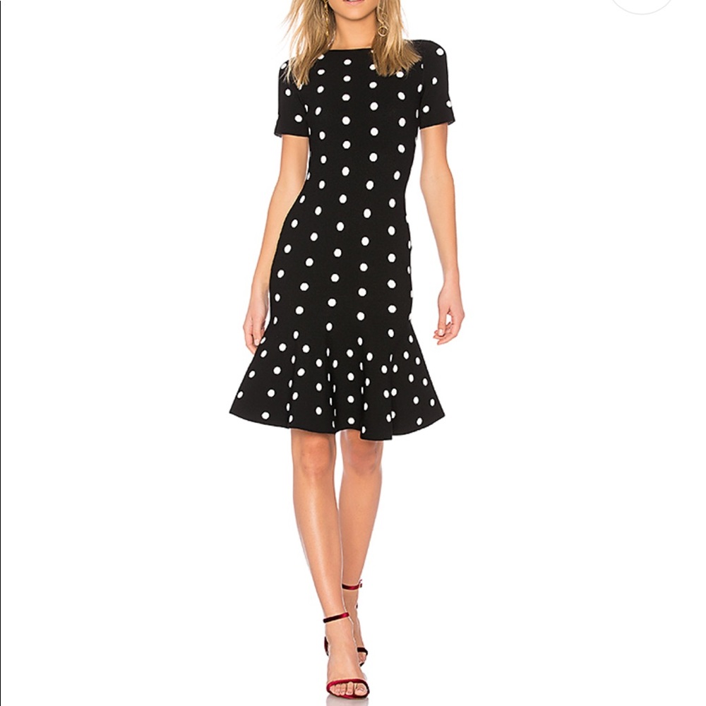 {MILLY} Polka Dot Mermaid Dress